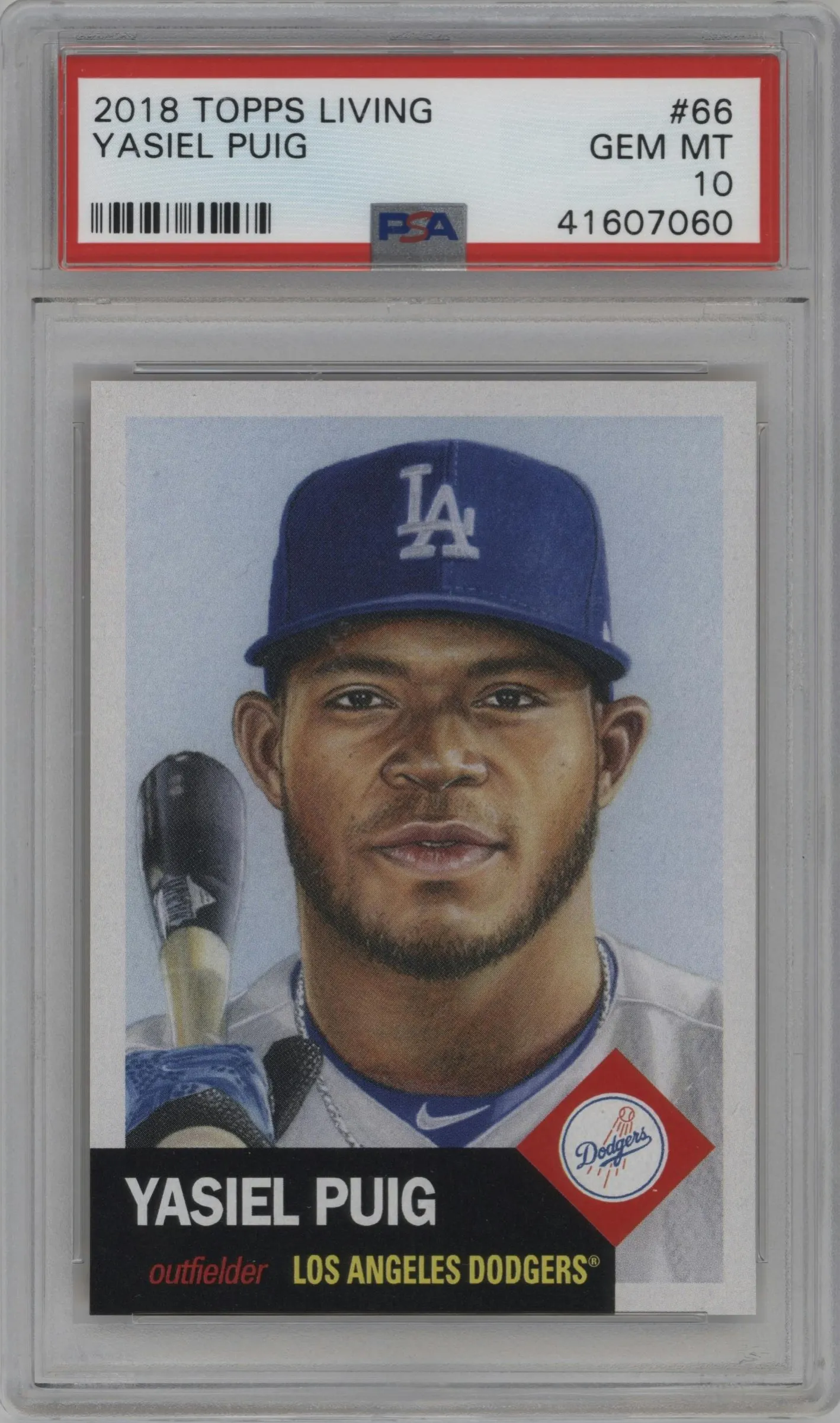 2018 Ultimate Topps Living Set 2018 Yasiel Puig #66 PSA 10