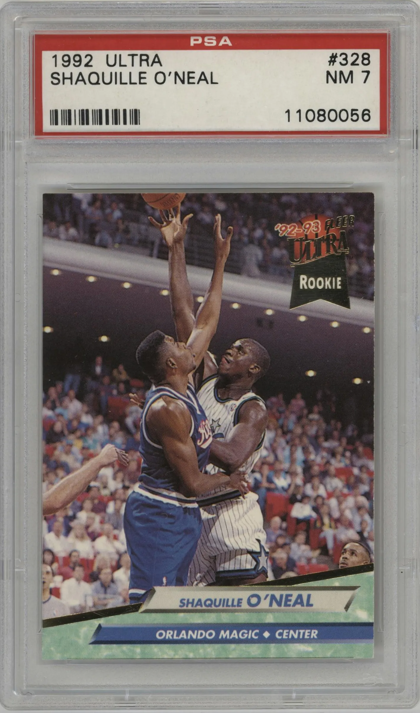 1992 Fleer Ultra Shaquille O’Neal #328 PSA 7