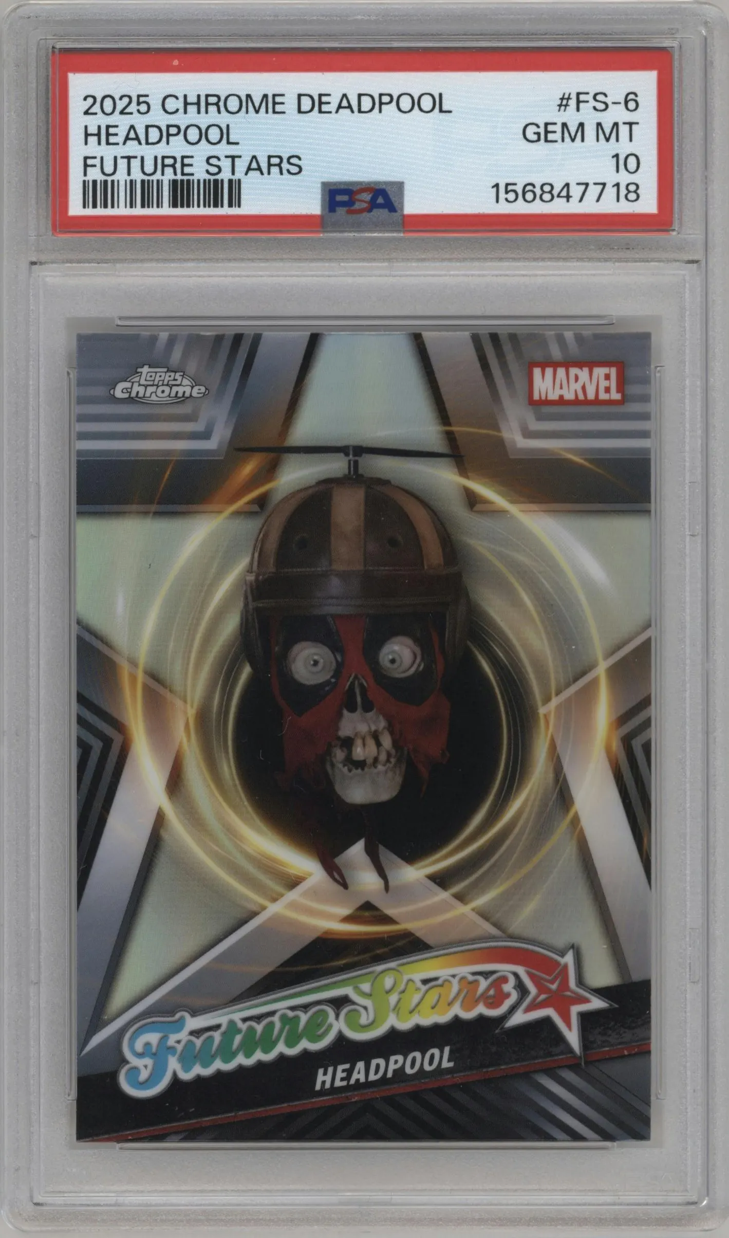 2025 Topps Chrome Deadpool Future Stars Headpool #FS-6 PSA 10