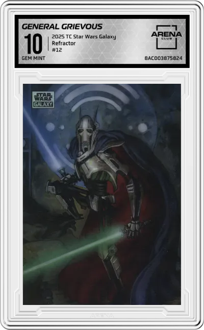 2025 Topps Chrome Star Wars Galaxy General Grievous Refractor ARENA CLUB 10