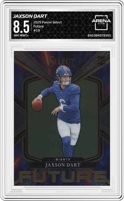 2025 Panini Select Future Jaxson Dart #19 ARENA CLUB 8.5
