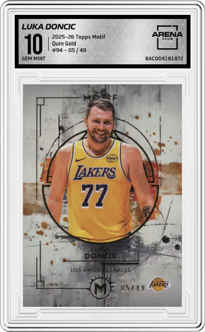 2025 Topps Motif Luka Doncic Quin Gold #94 ARENA CLUB 10