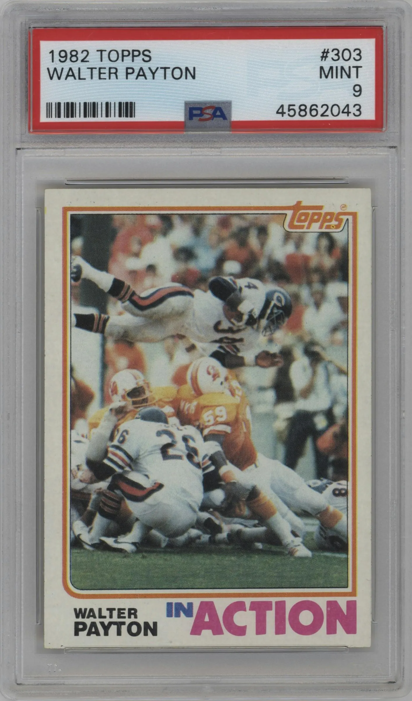 1982 Topps Walter Payton #303 PSA 9