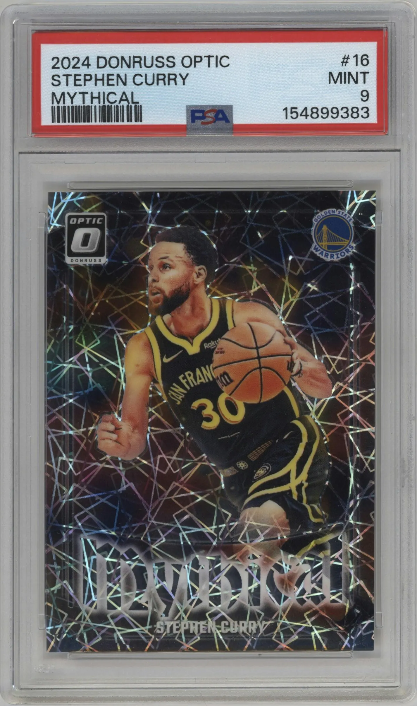 2024 Donruss Optic Mythical Stephen Curry #16 PSA 9