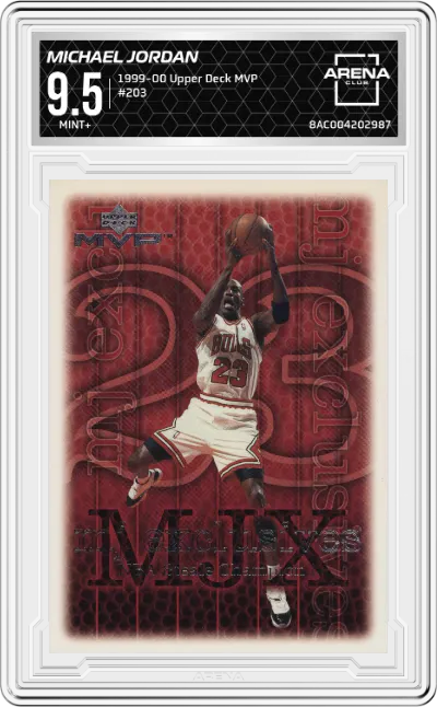 1999 Upper Deck MVP Michael Jordan #203 ARENA CLUB 9.5