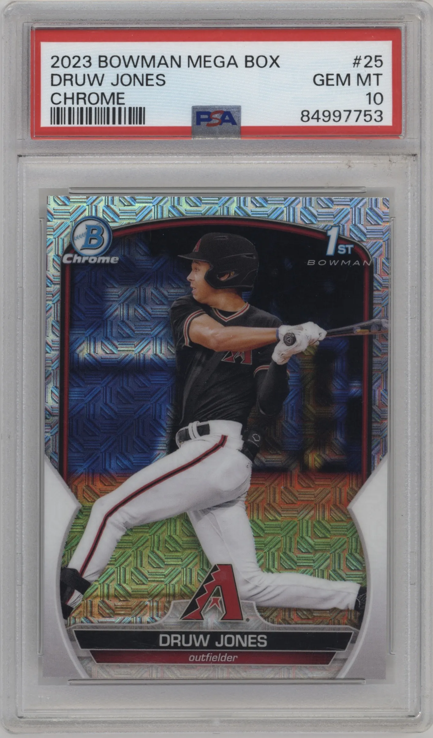 2023 Bowman Mega Box Chr.Pros. Druw Jones #BCP-25 PSA 10