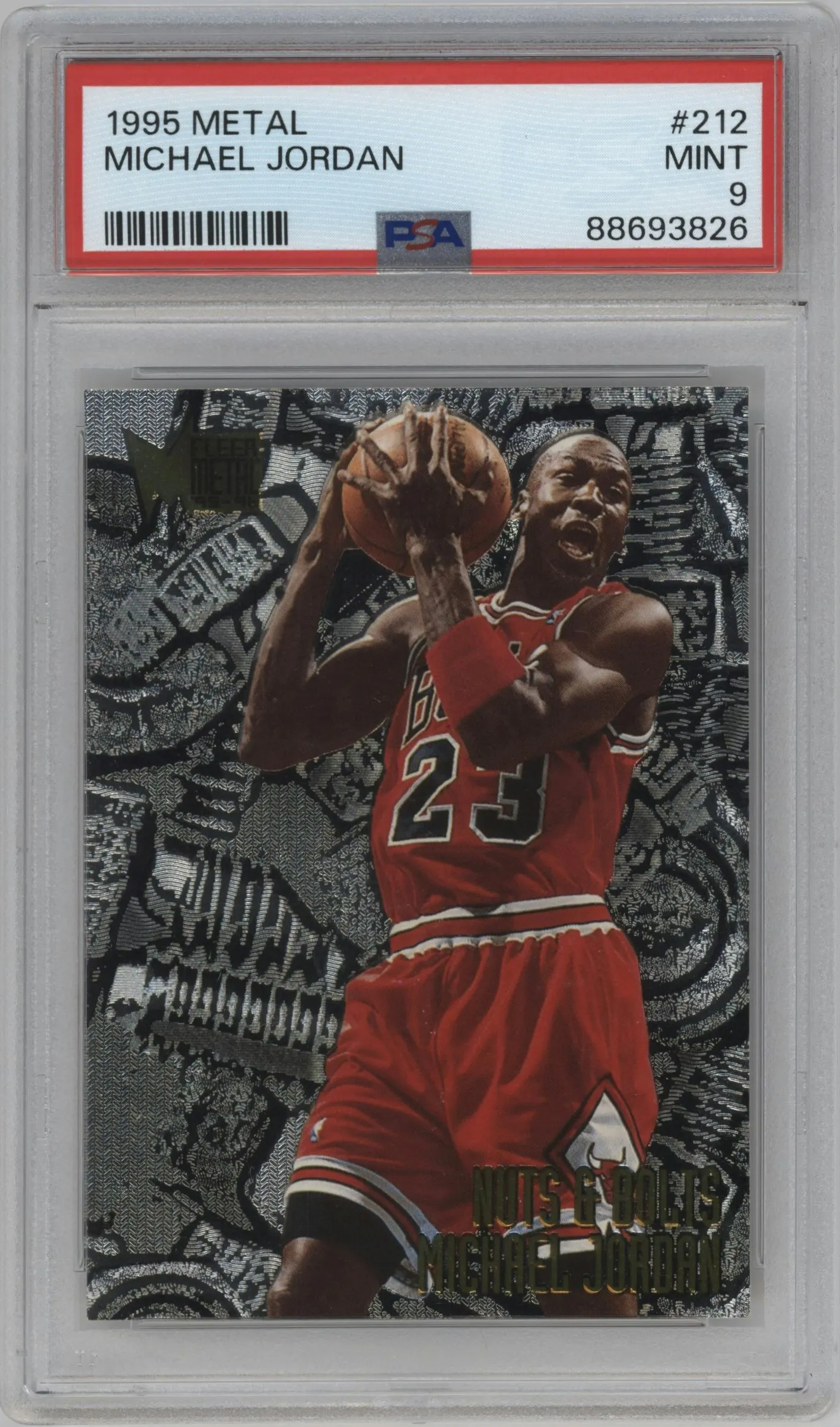 1995 Fleer Metal Michael Jordan PSA 9