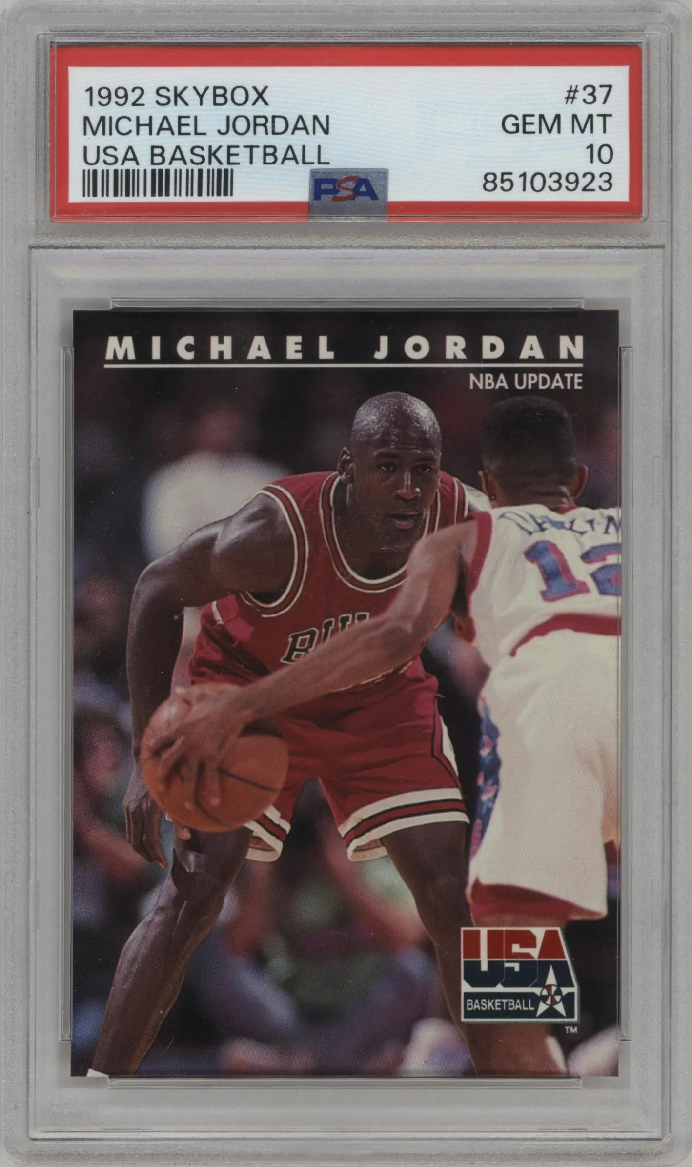 1992 Skybox USA Michael Jordan #37 PSA 10