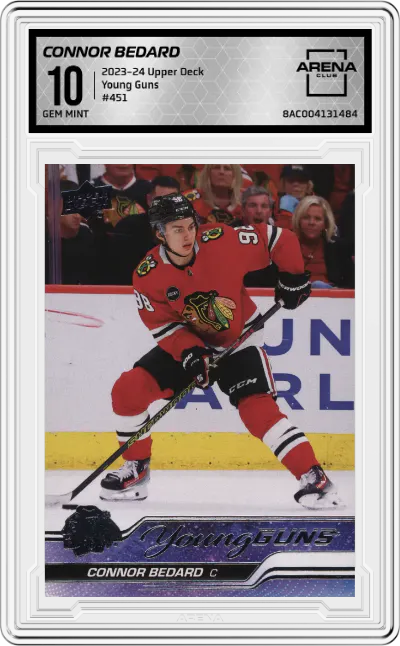 2023 Upper Deck Series 2 Young Guns Connor Bedard #451 ARENA CLUB 10