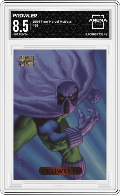 1994 Fleer Marvel Masterpieces Prowler #91 ARENA CLUB 8.5