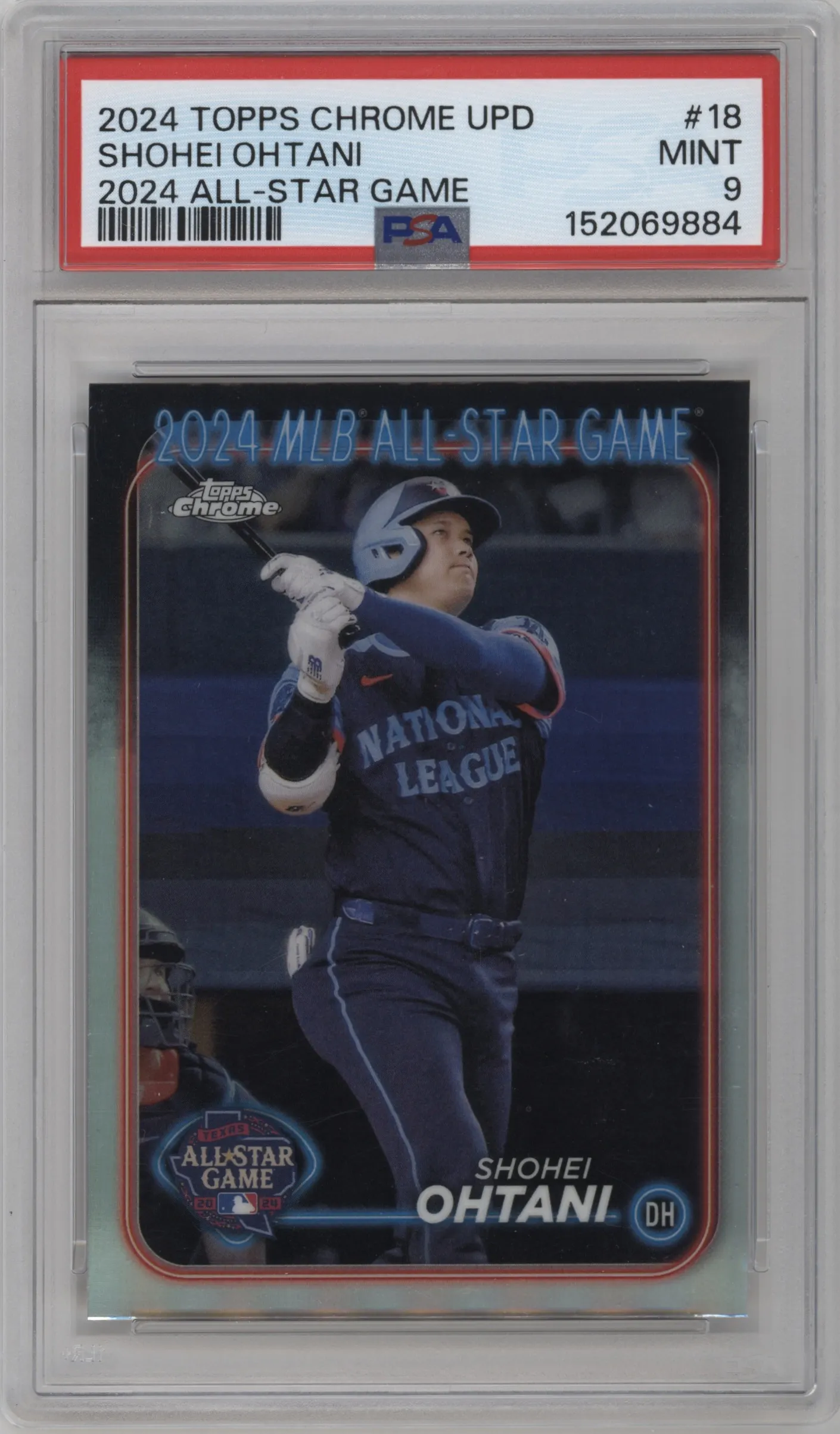 2024 Topps Chrome Update 2024 All Star Game Shohei Ohtani #ASGC-18 PSA 9