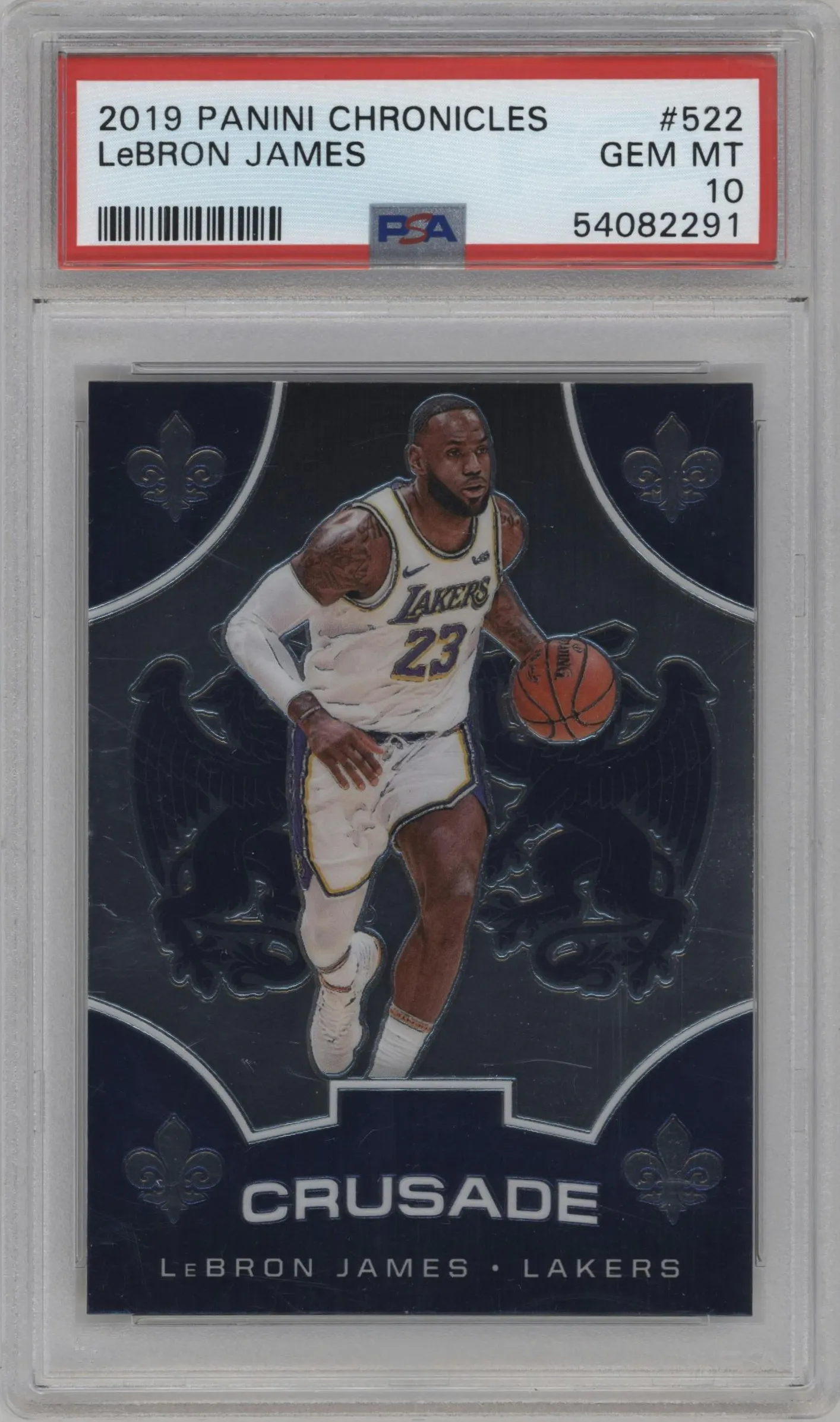 2019 Panini Chronicles Crusade LeBron James #522 PSA 10