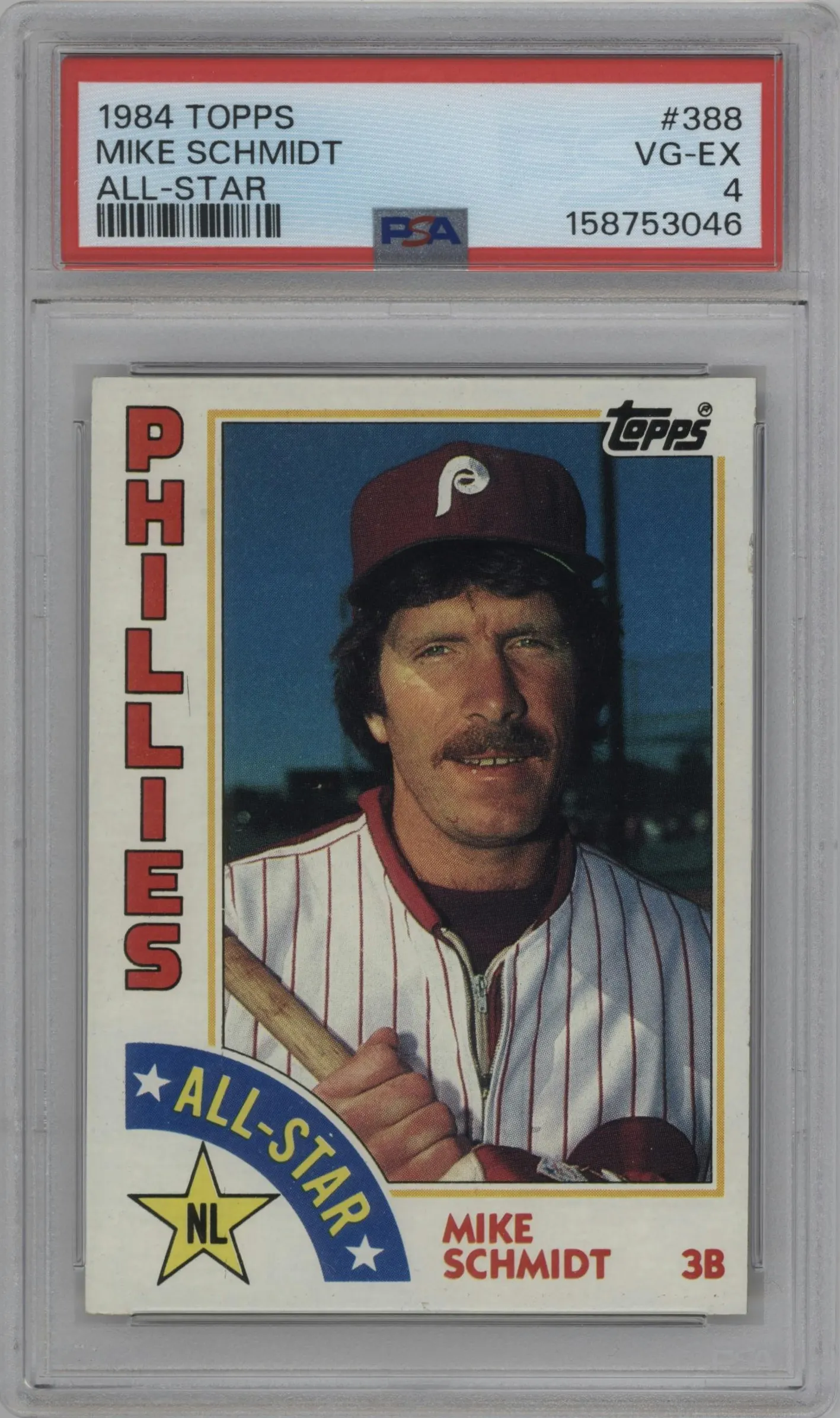 1984 Topps Mike Schmidt #388 PSA 4