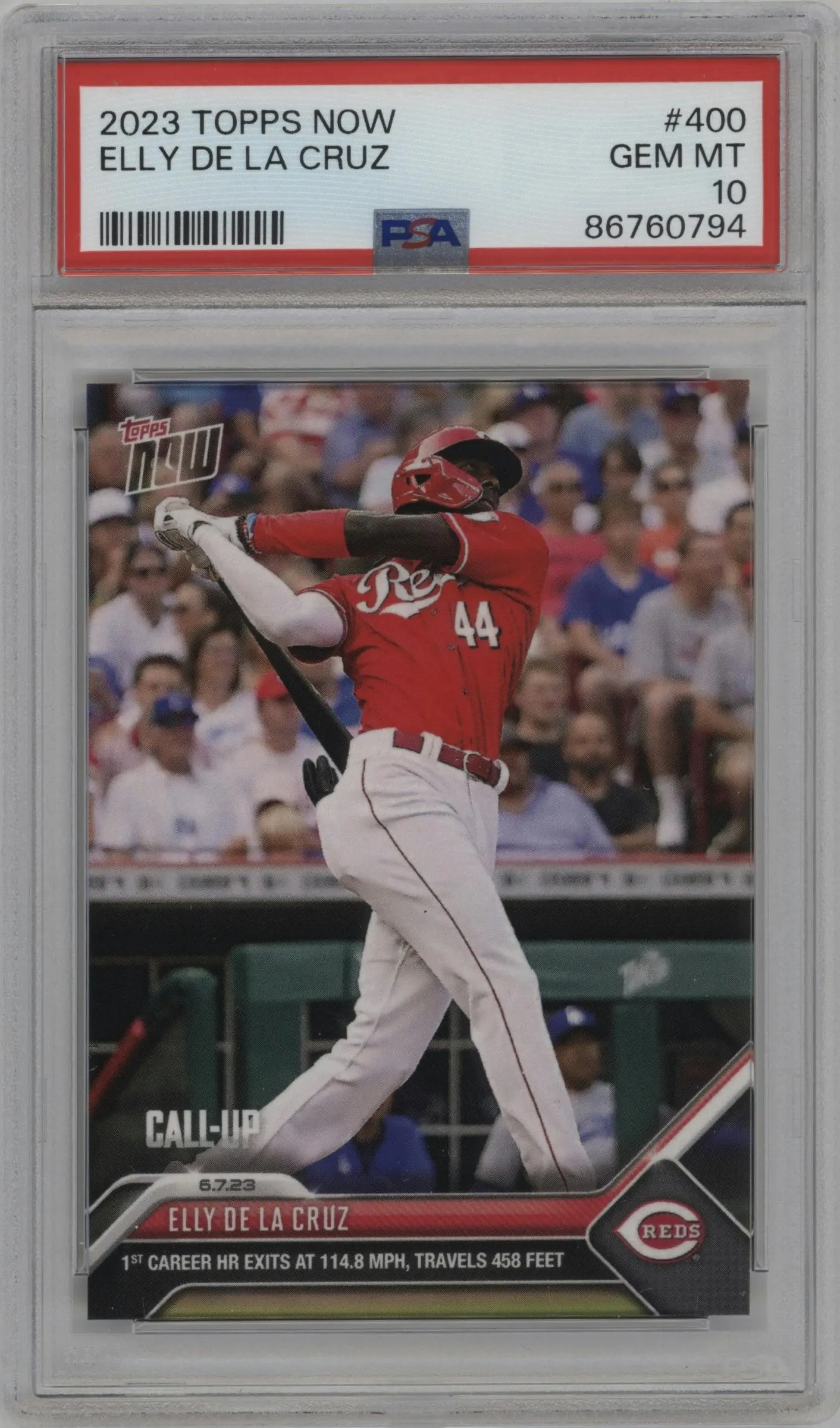 2023 Topps Now Elly De La Cruz #400 PSA 10