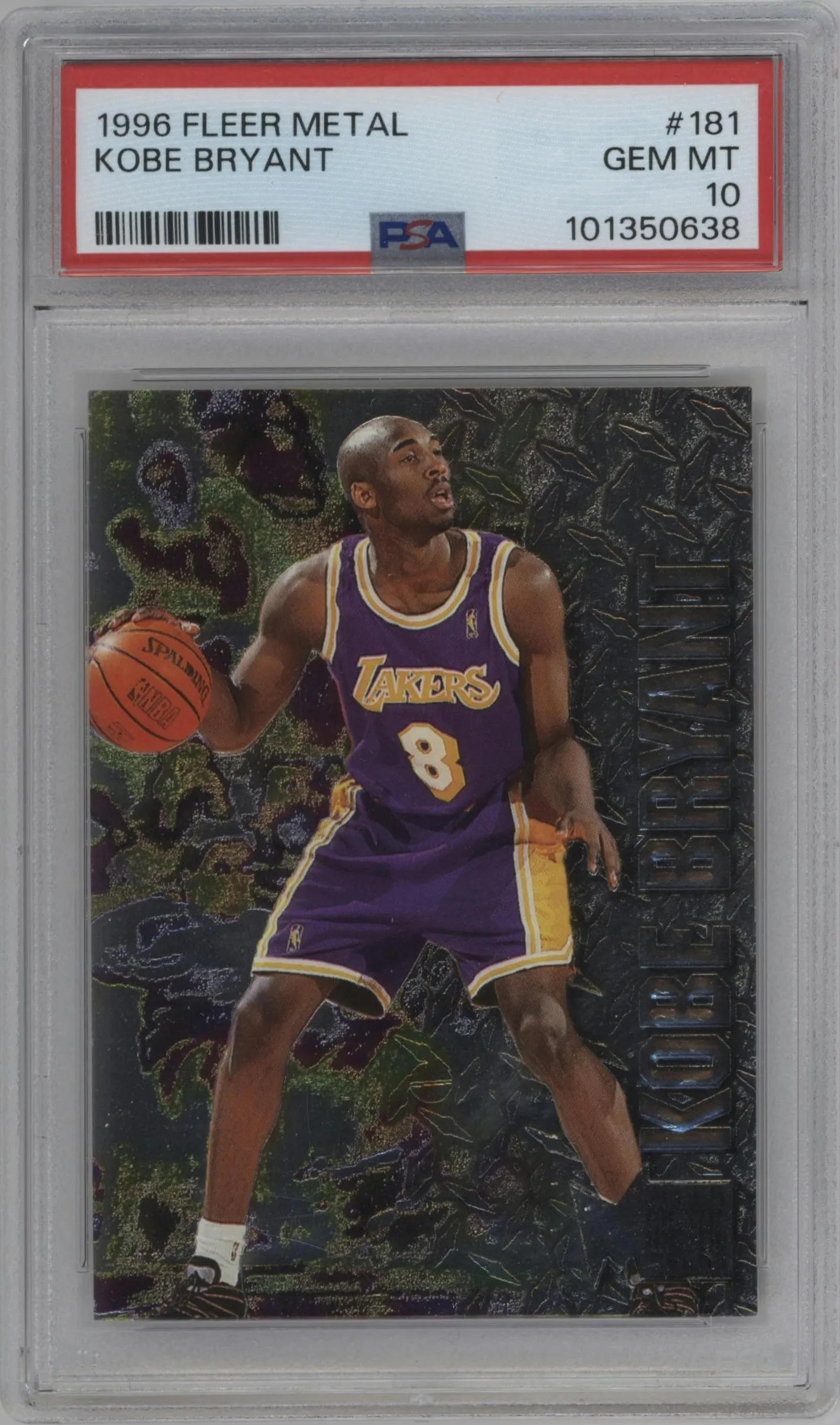 1996 Fleer Metal Kobe Bryant #181 PSA 10