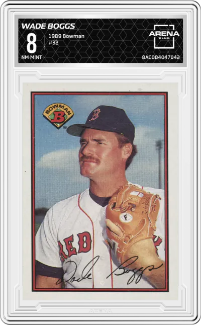 1989 Bowman Wade Boggs #32 ARENA CLUB 8