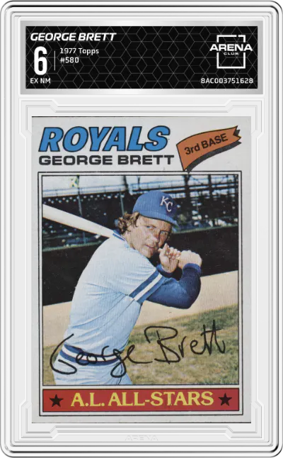 1977 Topps George Brett ARENA CLUB 6