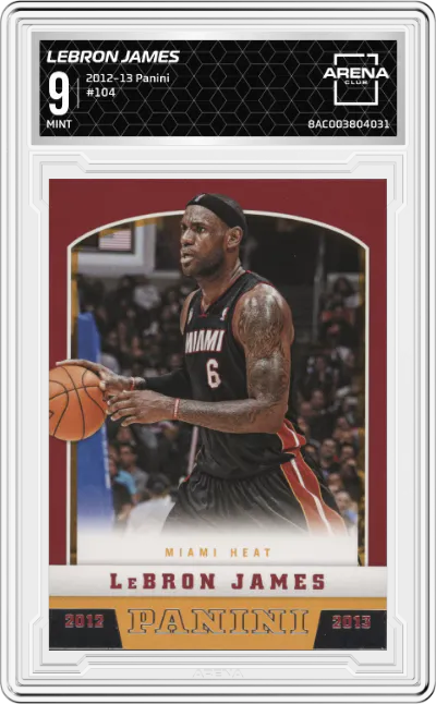 2012 Panini LeBron James #104 ARENA CLUB 9