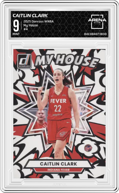 2025 Donruss WNBA My House Caitlin Clark #4 ARENA CLUB 9