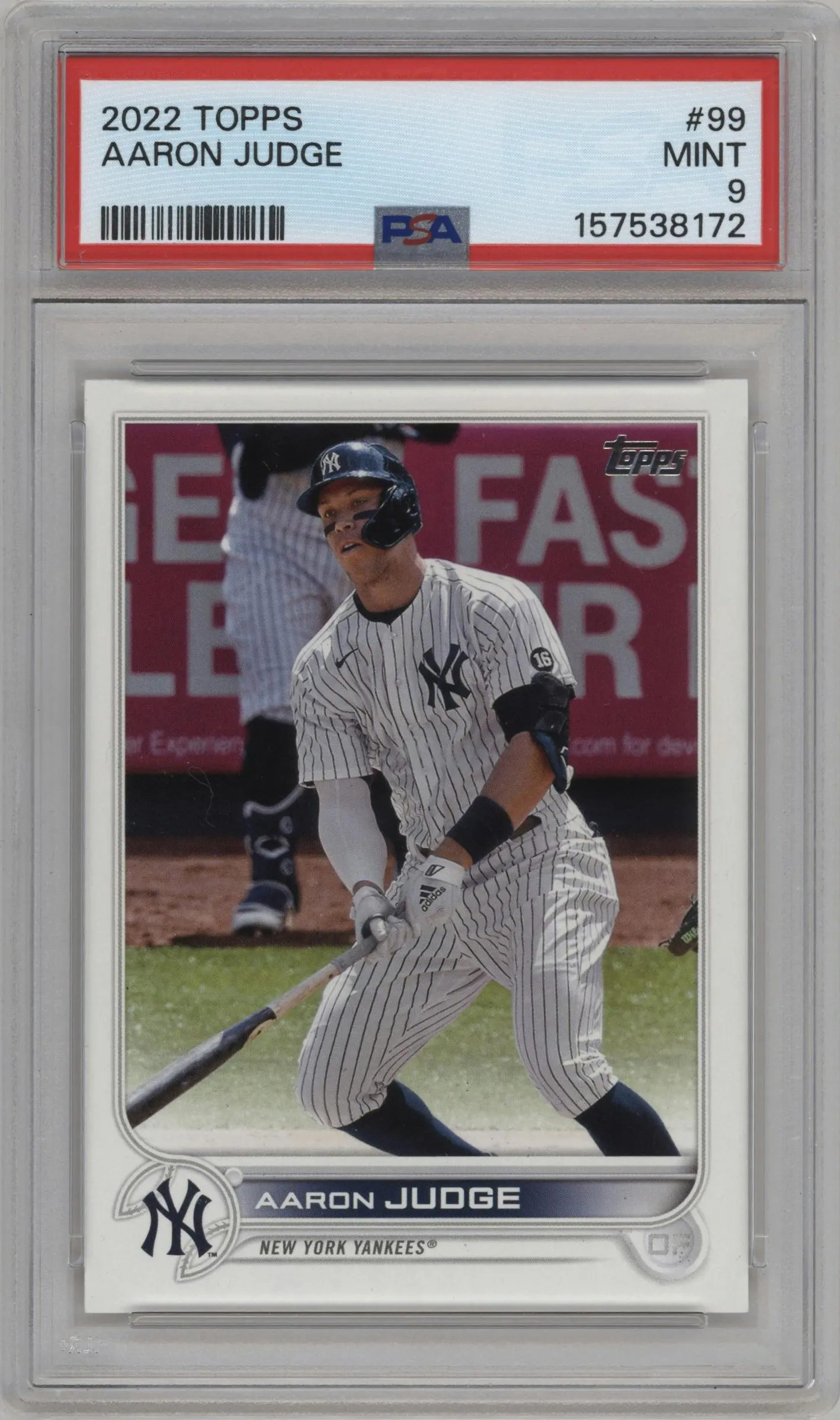 2022 Topps Series 1 Topps Series 1 Aaron Judge #99 PSA 9