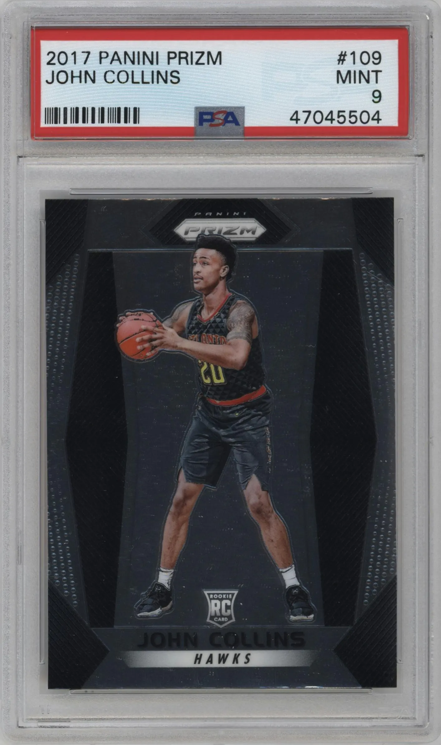 2017 Panini Prizm John Collins #109 PSA 9