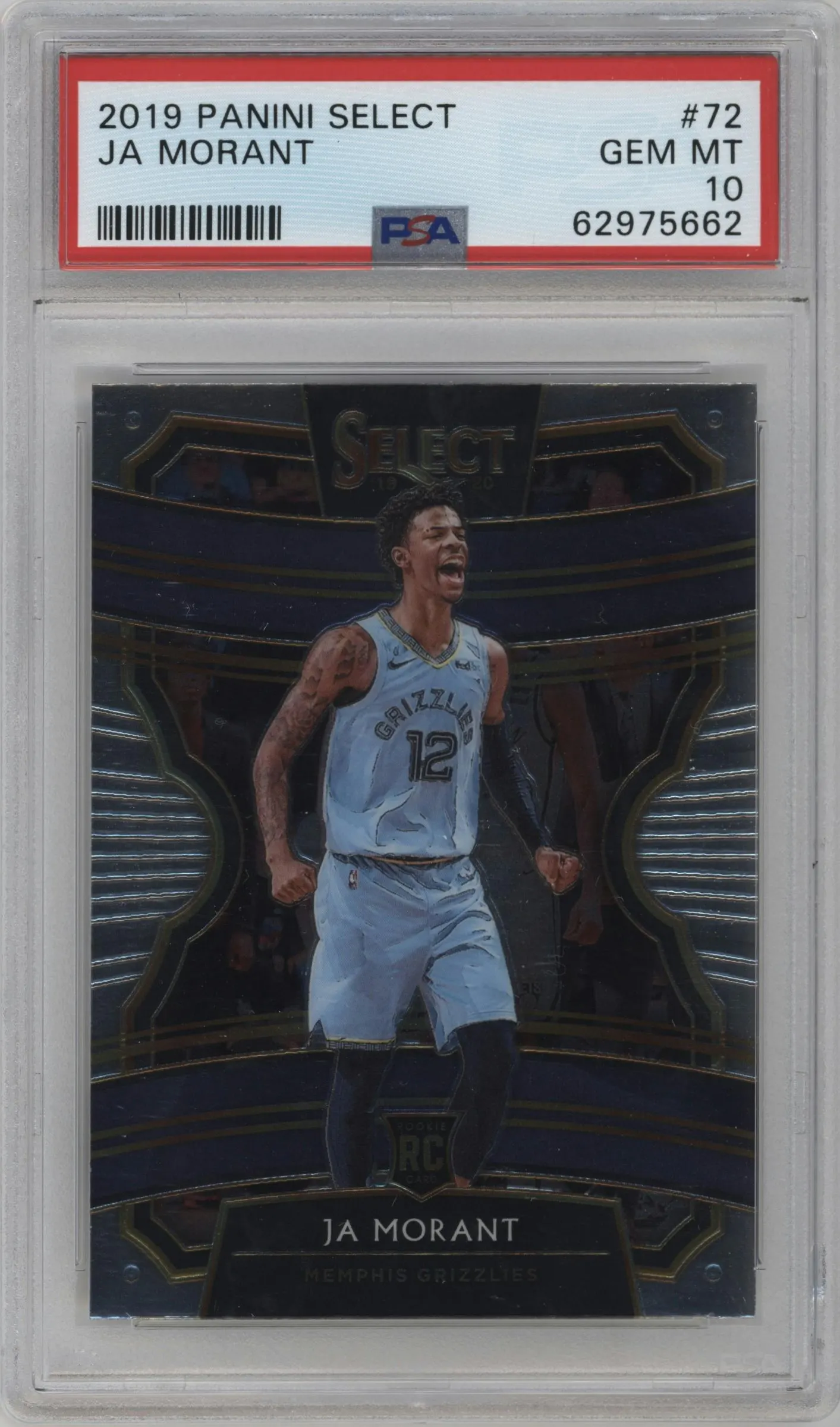 2019 Panini Select Ja Morant #72 PSA 10