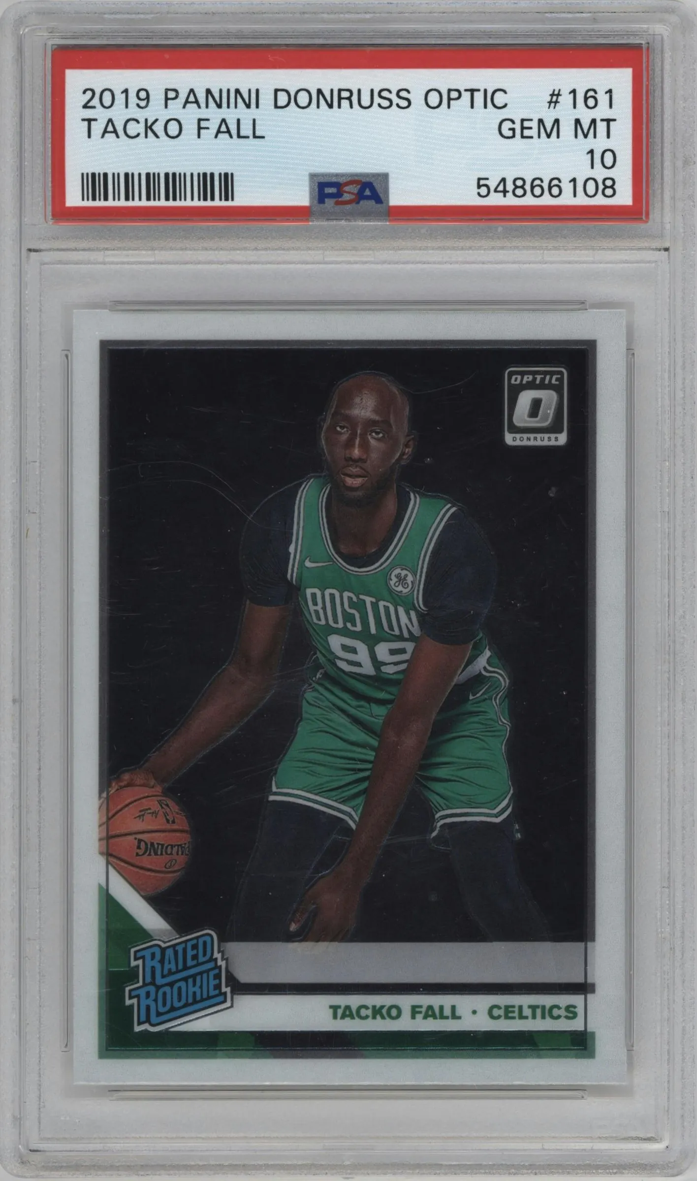 2019 Panini Donruss Optic Rated Rookie Tacko Fall #161 PSA 10