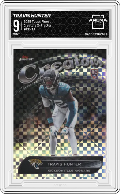 2025 Topps Finest Creators Travis Hunter X-Fractor #CR-14 ARENA CLUB 9