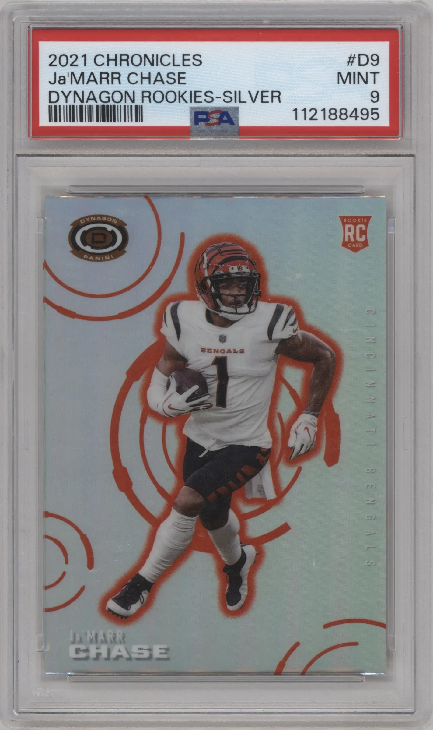 2021 Panini Chronicles Dynagon Ja'Marr Chase Silver PSA 9