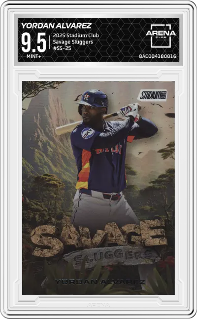 2025 Stadium Club Savage Sluggers Yordan Alvarez #SS-25 ARENA CLUB 9.5