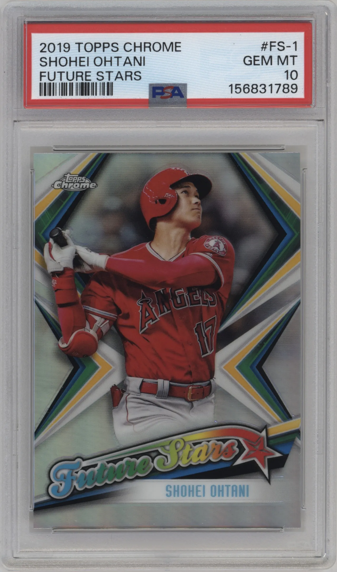 2019 Topps Chrome Future Stars Shohei Ohtani PSA 10