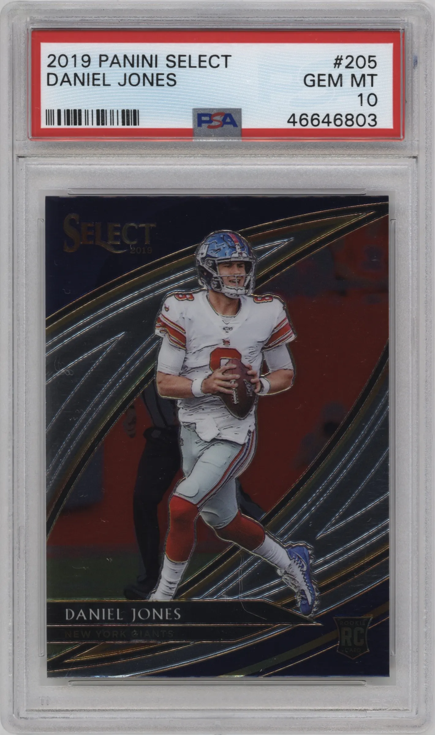 2019 Panini Select Field Lvl. Daniel Jones PSA 10