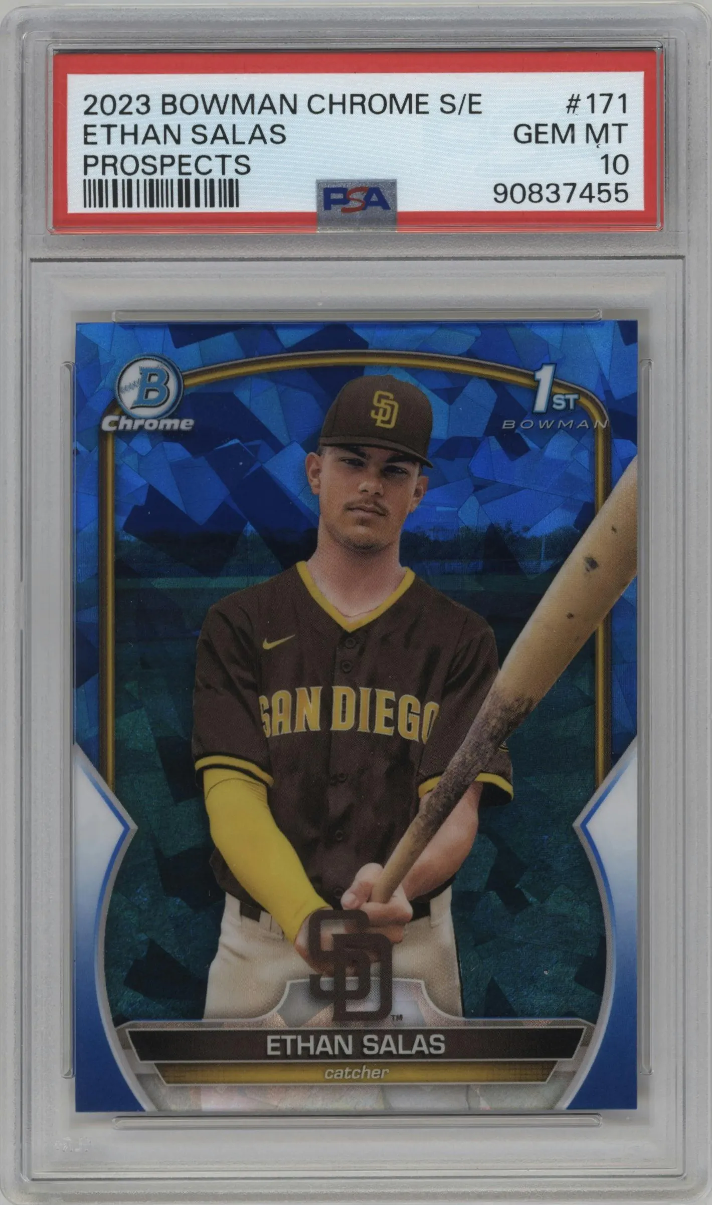 2023 Bowman Chrome Sapphire Edition Chr.Pros. Ethan Salas #BCP-171 PSA 10