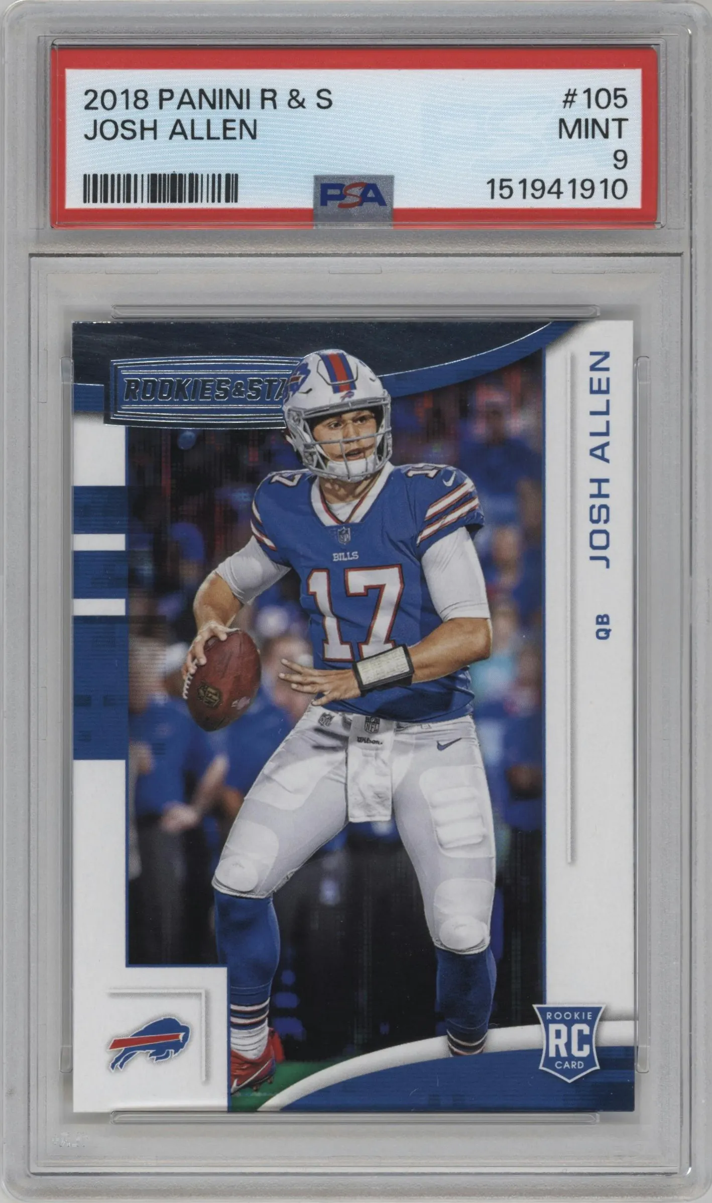 2018 Panini Rookies & Stars Josh Allen #105 PSA 9