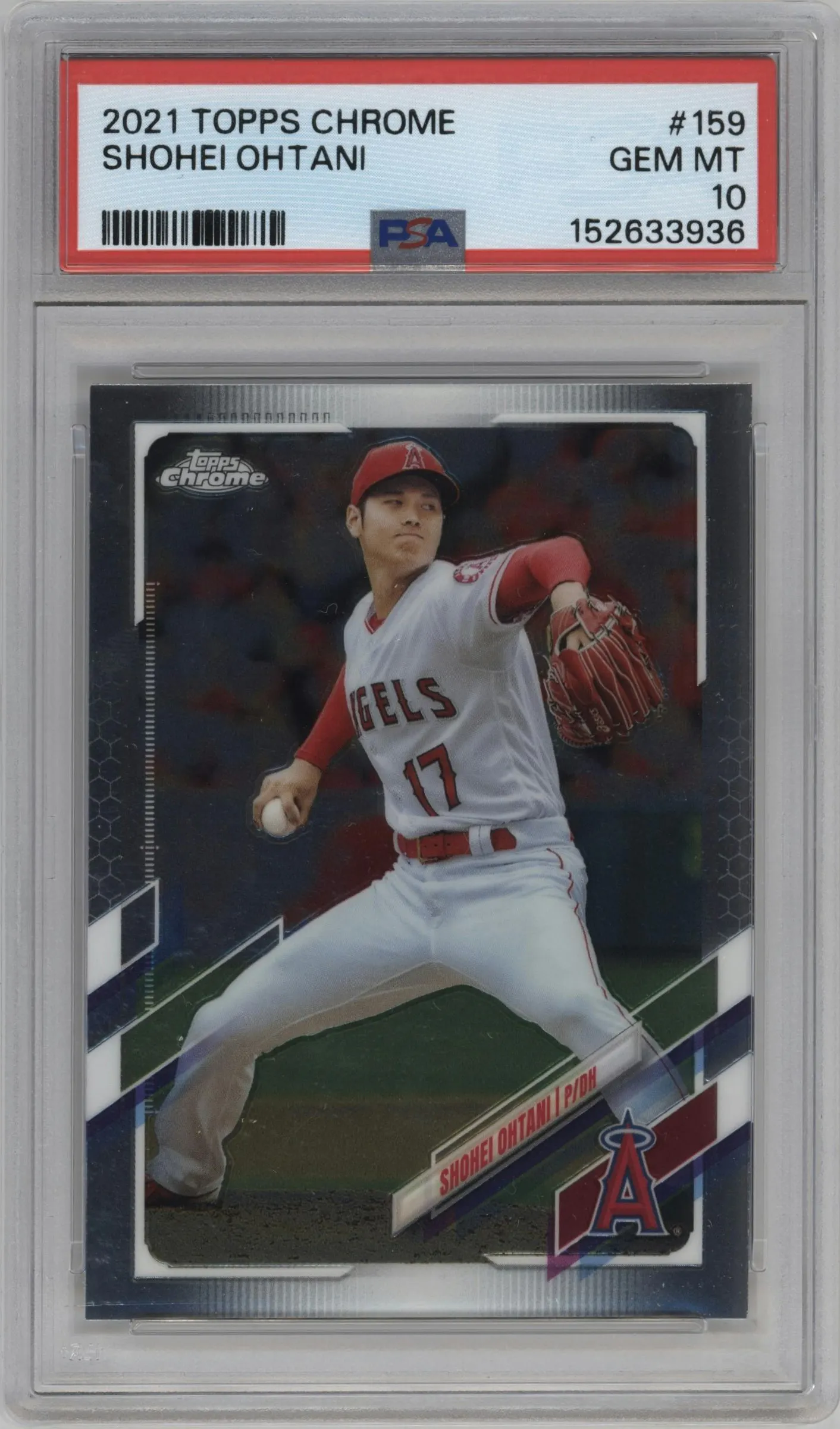 2021 Topps Chrome Shohei Ohtani PSA 10