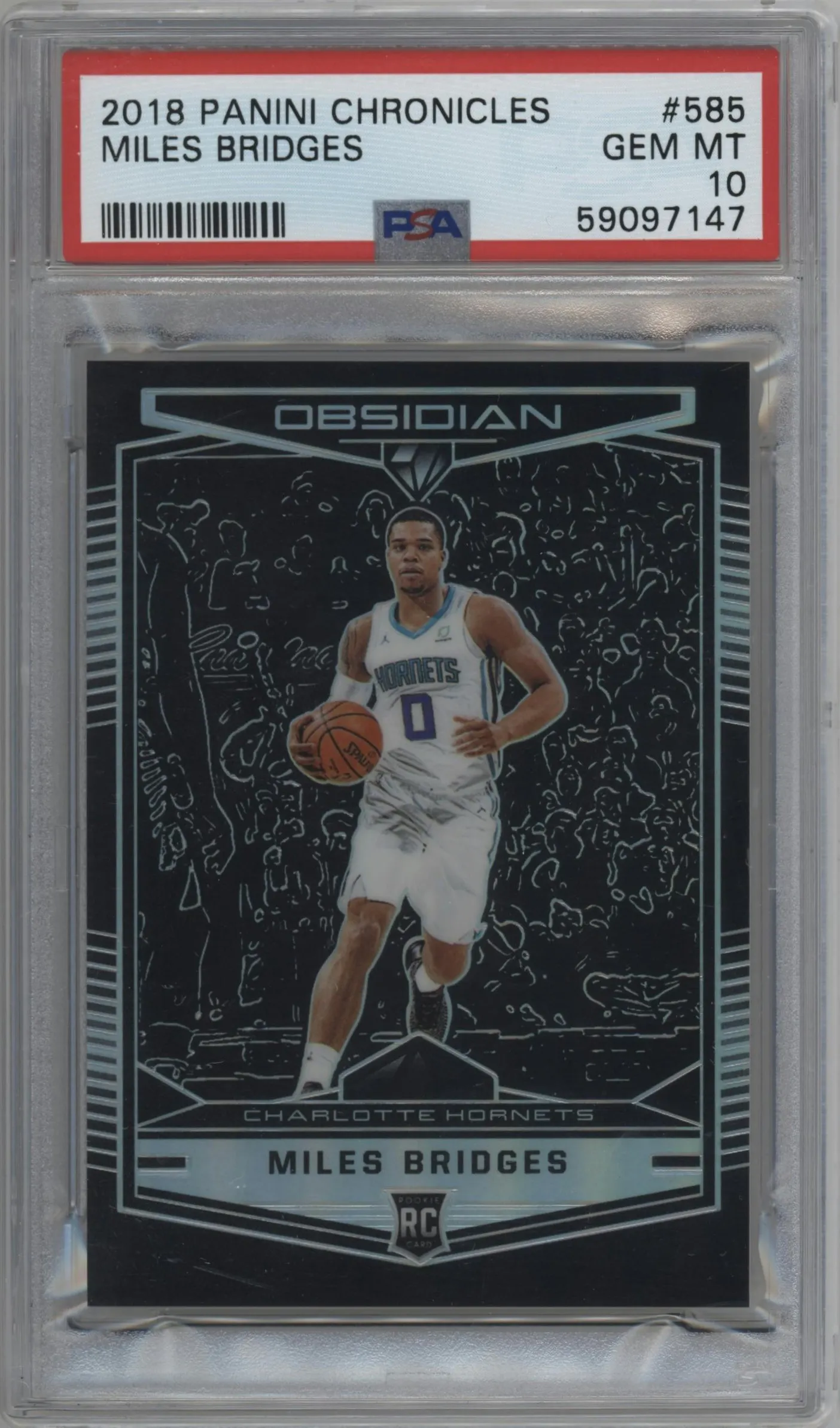 2018 Panini Chronicles Obs.Preview Miles Bridges #585 PSA 10