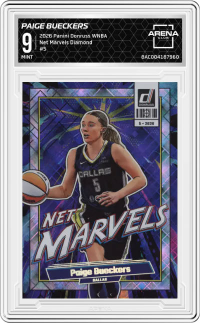 2026 Panini Donruss WNBA Net Marvels Paige Bueckers Diamond #5 ARENA CLUB 9