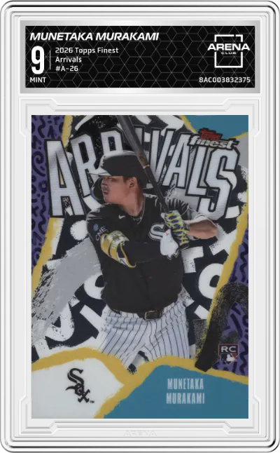2026 Topps Finest Arrivals Munetaka Murakami #A-26 ARENA CLUB 9