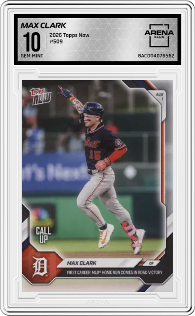 2026 Topps Now Max Clark #509 ARENA CLUB 10