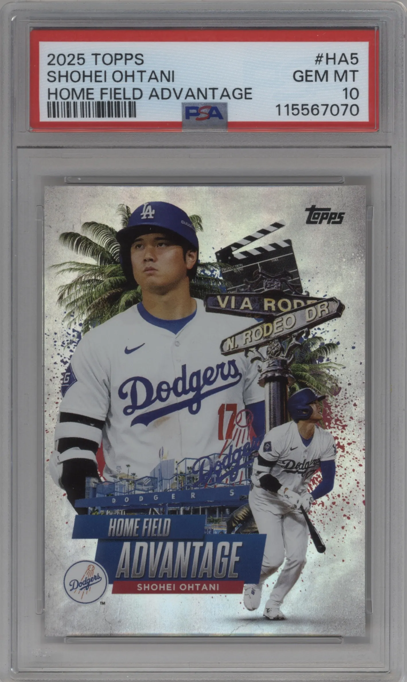 2025 Topps Home Field Advantage Shohei Ohtani #HA-5 PSA 10