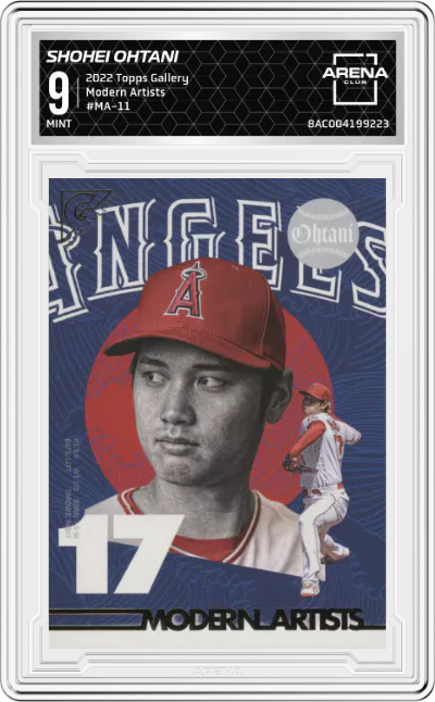 2022 Topps Gallery Modern Artists Shohei Ohtani #MA-11 ARENA CLUB 9