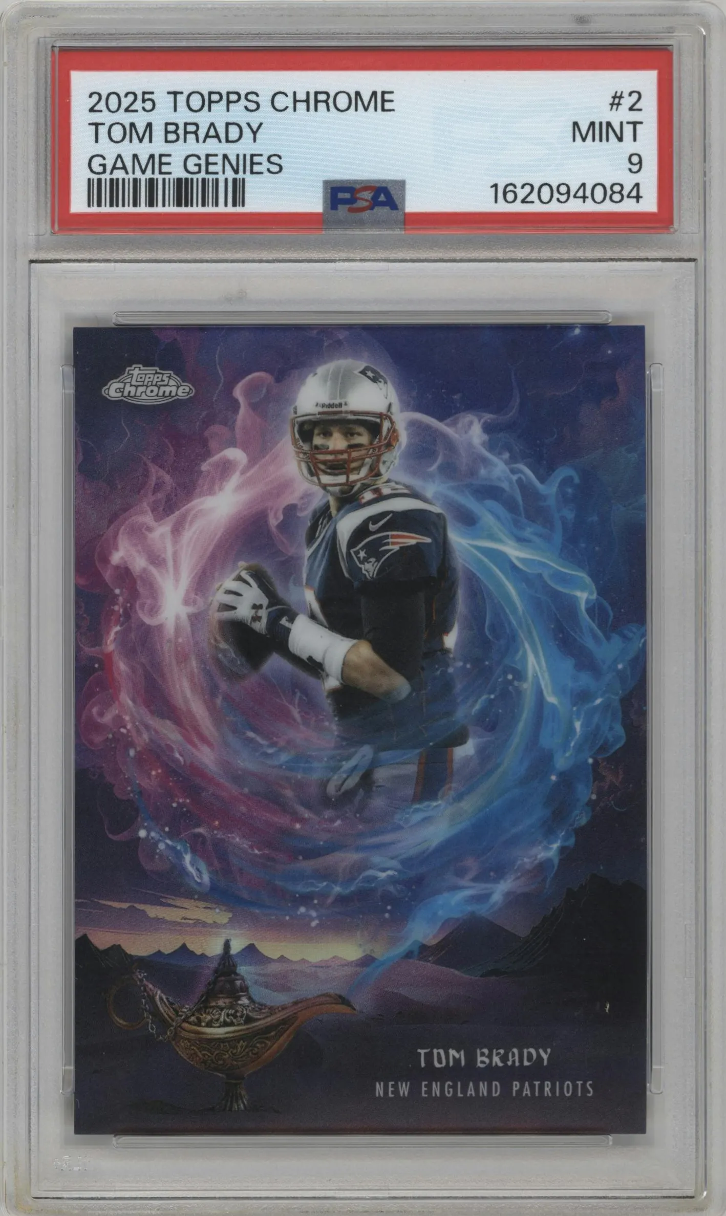 2025 Topps Chrome Game Genies Tom Brady #GG-2 PSA 9