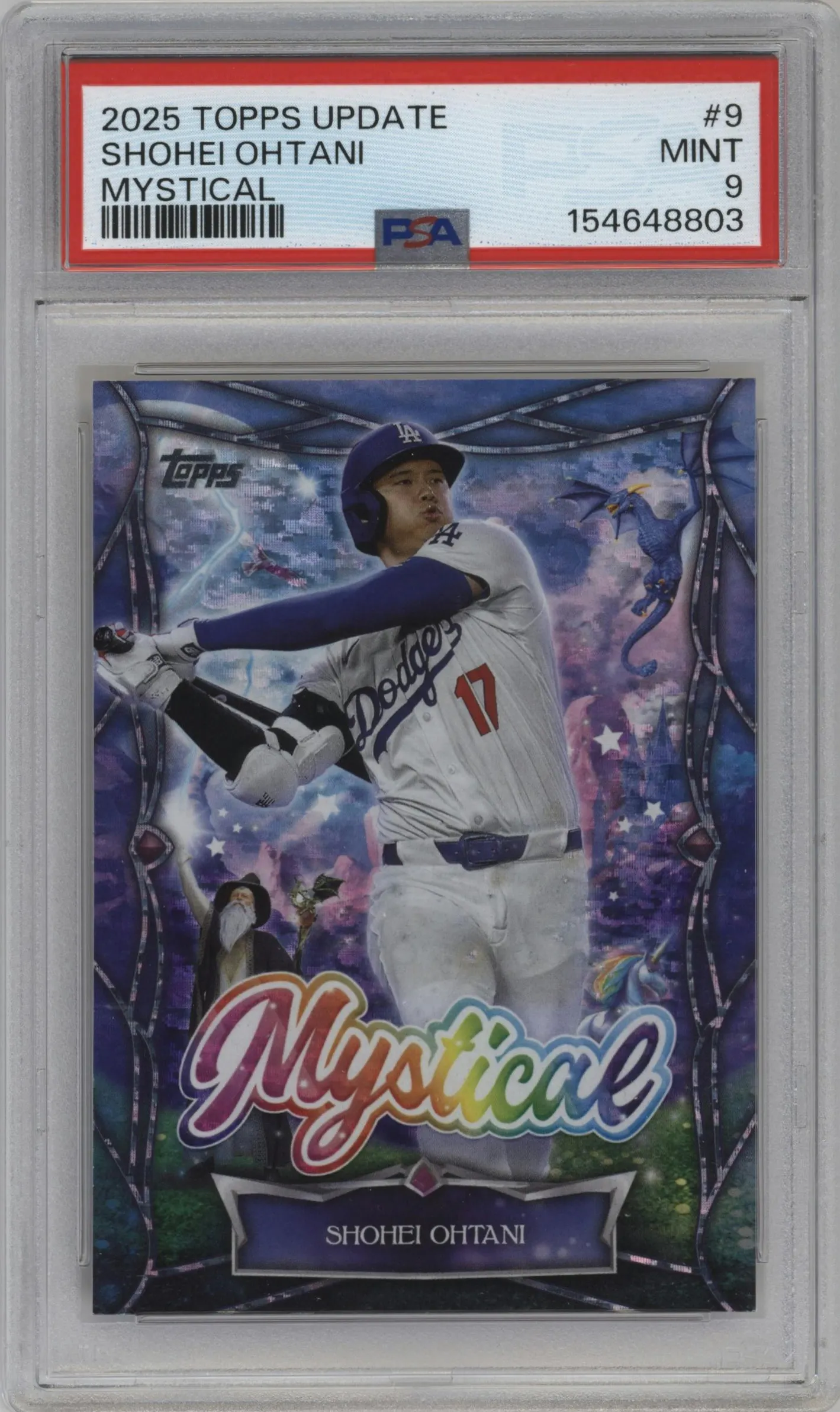 2025 Topps Update Mystical Shohei Ohtani #MYS-9 PSA 9