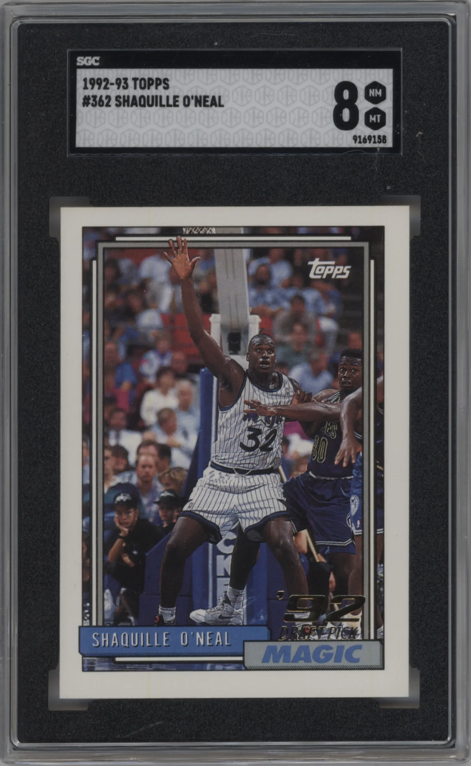 1992 Topps Shaquille O'Neal SGC 8