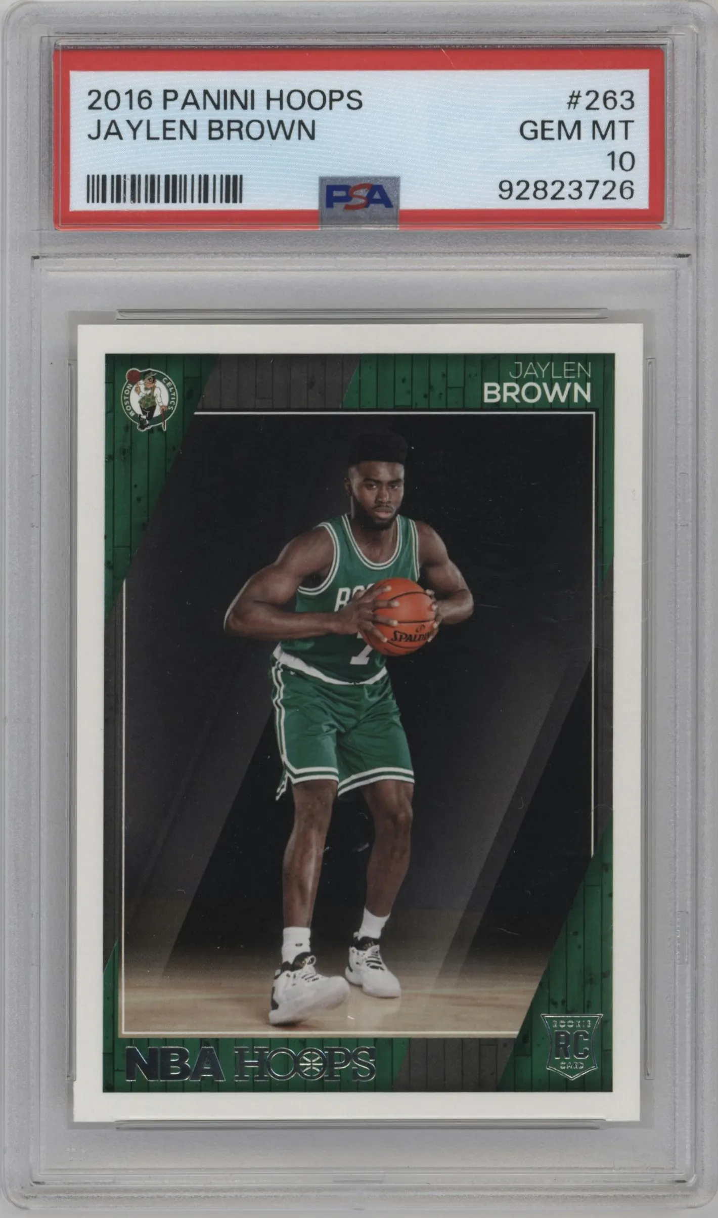 2016 Panini NBA Hoops Jaylen Brown #263 PSA 10