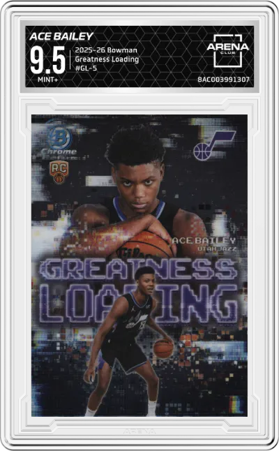 2025 Bowman Greatness Loading Ace Bailey #GL-5 ARENA CLUB 9.5