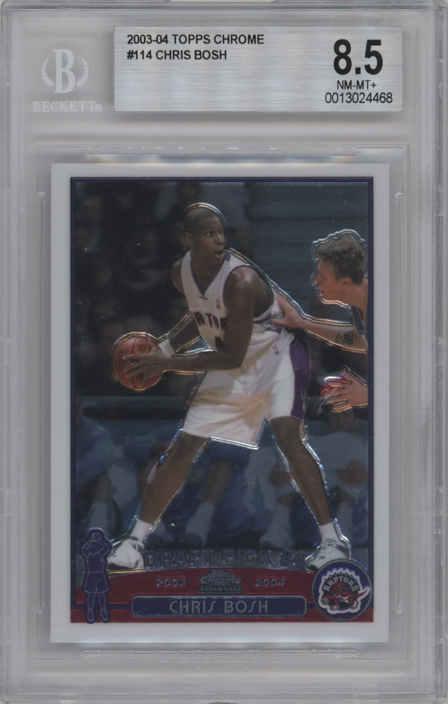 2003 Topps Chrome Chris Bosh #114 BGS 8.5