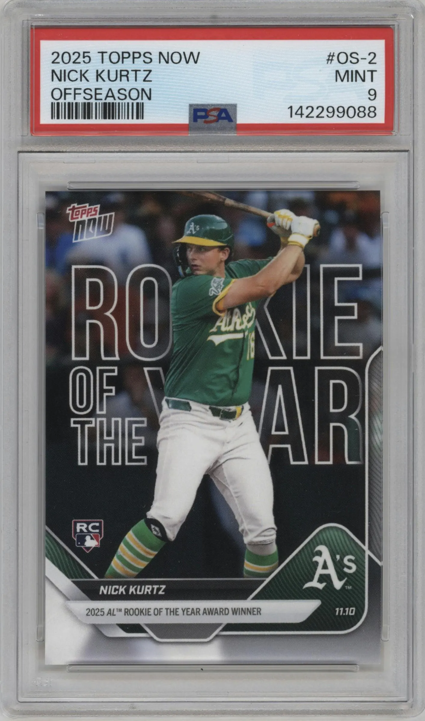 2025 Topps Now Off-Season Nick Kurtz #OS-2 PSA 9
