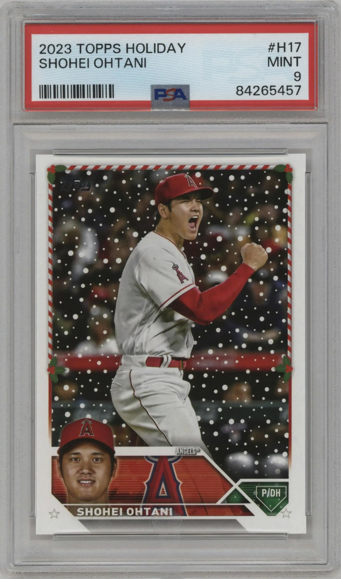 2023 Topps Holiday Shohei Ohtani #H17 PSA 9