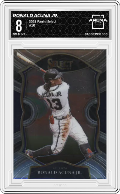 2021 Panini Select Ronald Acuna Jr. #10 ARENA CLUB 8